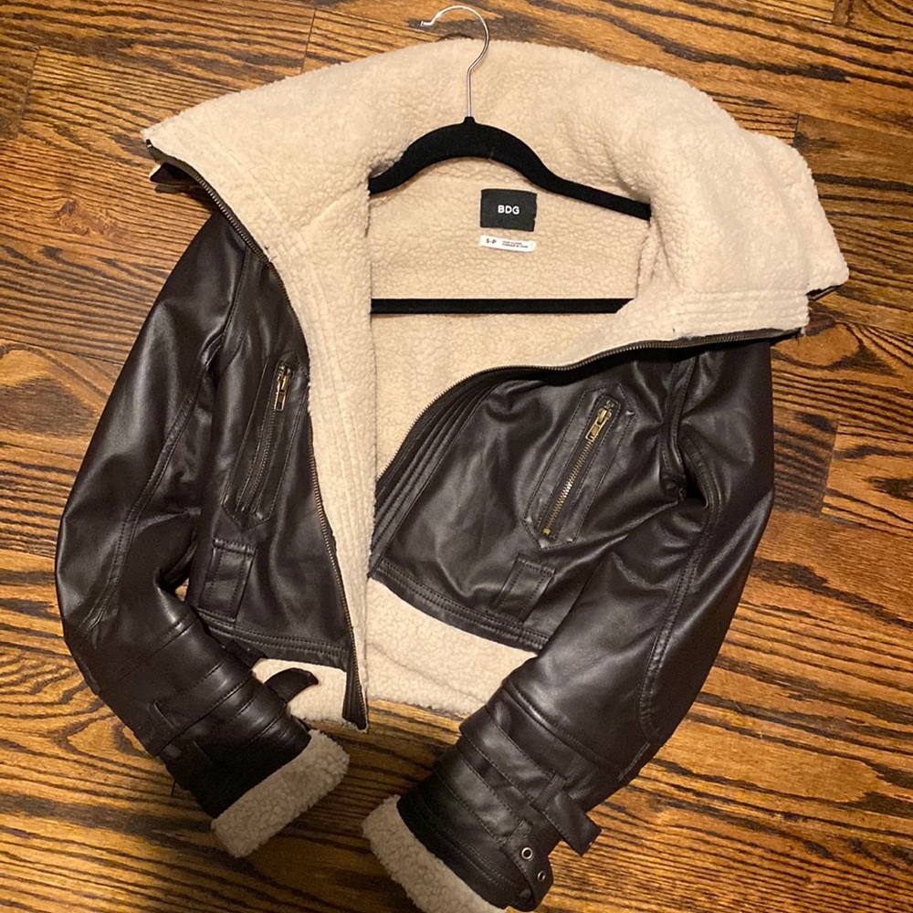 BDG Urban Outfitters Faux Shearling Jacket (S)